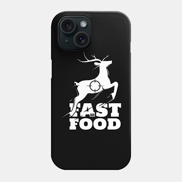 Deer Fast Food Buck Hunting Hunter Eat Food Meat Lovers Wht Phone Case by porcodiseno