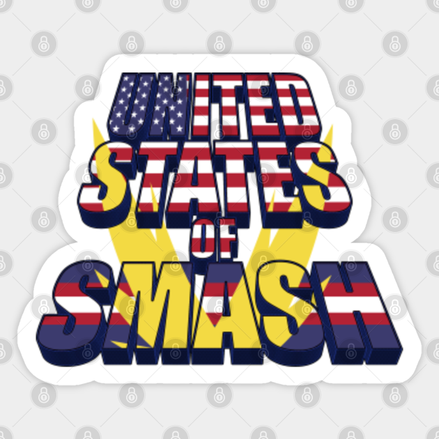 United States Of Smash My Hero Academia Sticker Teepublic