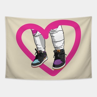 Sneaker girl Tapestry