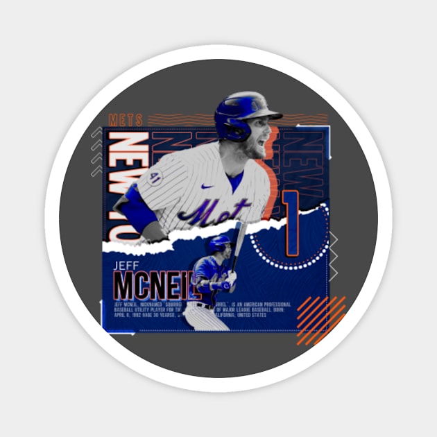 Jeff McNeil Baseball Paper Poster Mets