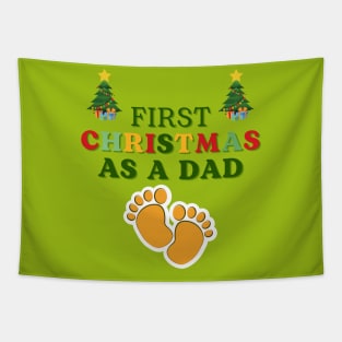 First Christmas as a Dad Tapestry