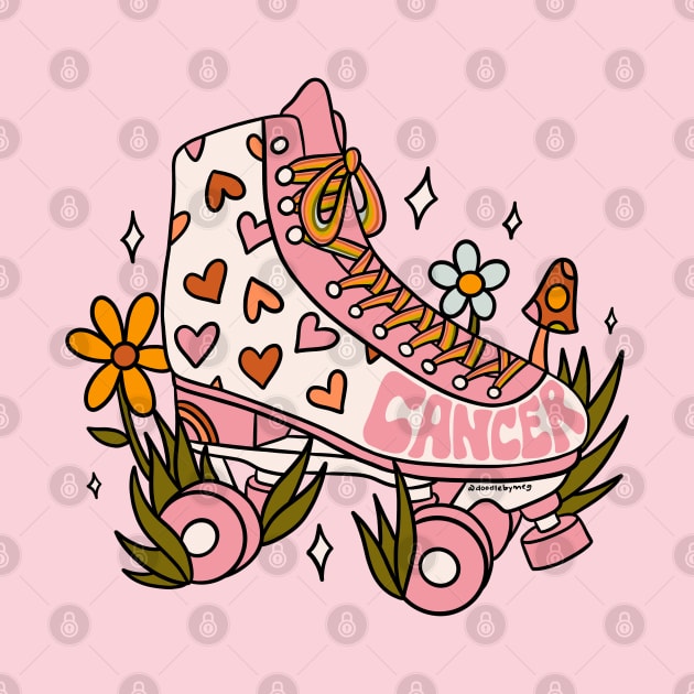 Cancer Zodiac Roller Skate by Doodle by Meg