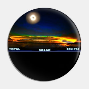 Total Solar Eclipse New England Lake Adirondack Mountains New York Pin