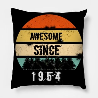 Awesome Since 1954 66th 65th birthday gift shirt Pillow