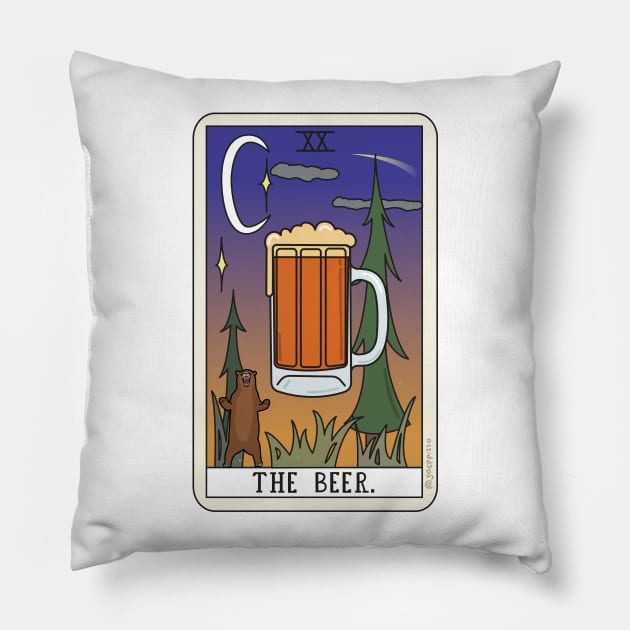 BEER READING Pillow by sagepizza