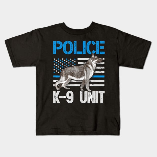 Police K-9 Unit T Shirt Thin Blue Line Officer Dog Costume Police K-9 Unit T Shirt Thin Blue Line Officer Dog Costume