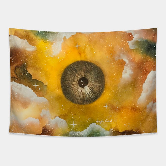 Eye of the Galaxy Tapestry by amyliafaizalart