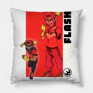 Flash x Flash dark Pillow