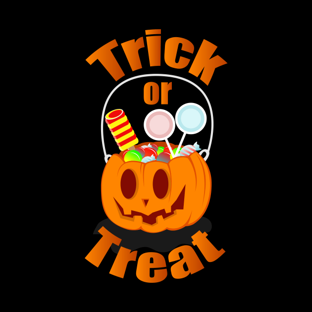 Trick Or Treat Halloween Pumpkin by DreamProject