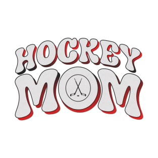 Hockey Mom Halftone Retro T-Shirt