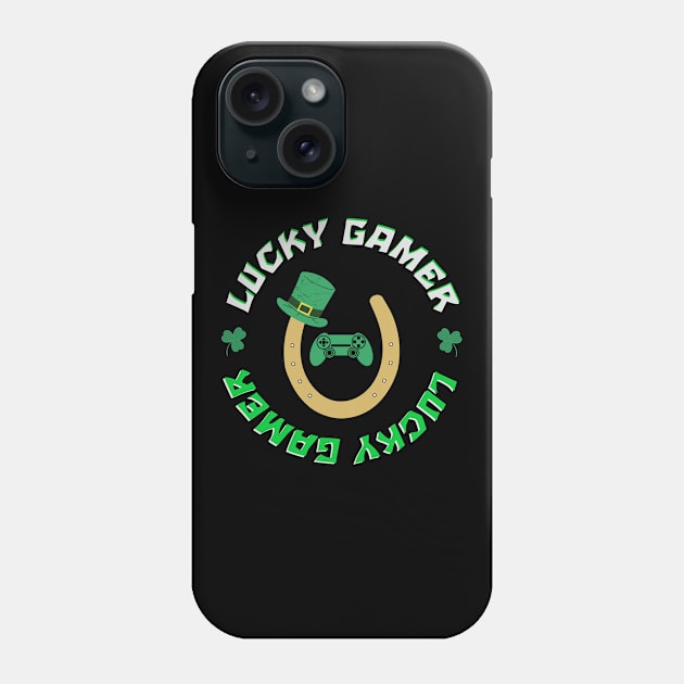 Lucky Gamer St Patricks Day Phone Case by AnjPrint