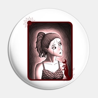 Young Woman Trapped in Her Thoughts Pin
