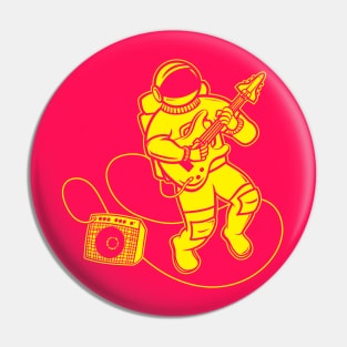 Astronaut Rockstar (Yellow) Pin