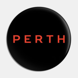 Perth City Typography Pin