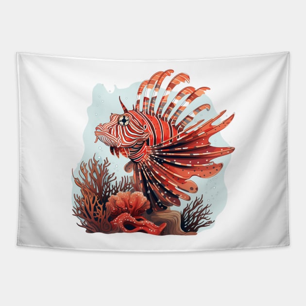 Lionfish Tapestry by zooleisurelife