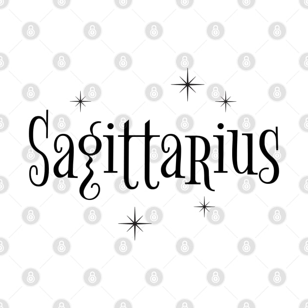 Sagittarius zodiac sign and stars by Carpe Tunicam