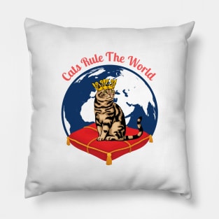 Cats Rule The World Pillow