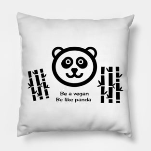 Vegan Panda Pillow