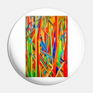 Stoic Beauty: Captivating Bamboo Artwork Pin