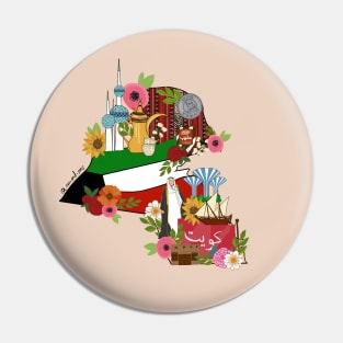 My kuwait map Pin