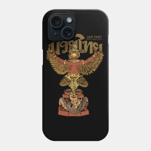 Antique Muay Thai The Golden Garuda Phone Case