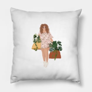 Plant  Shopping 1 Pillow