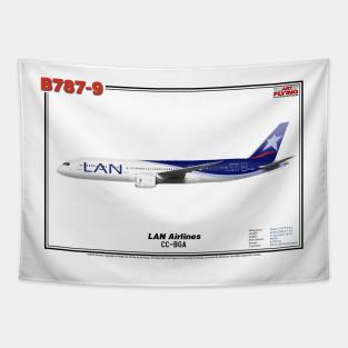 Boeing B787-9 - LAN Airlines (Art Print) Tapestry