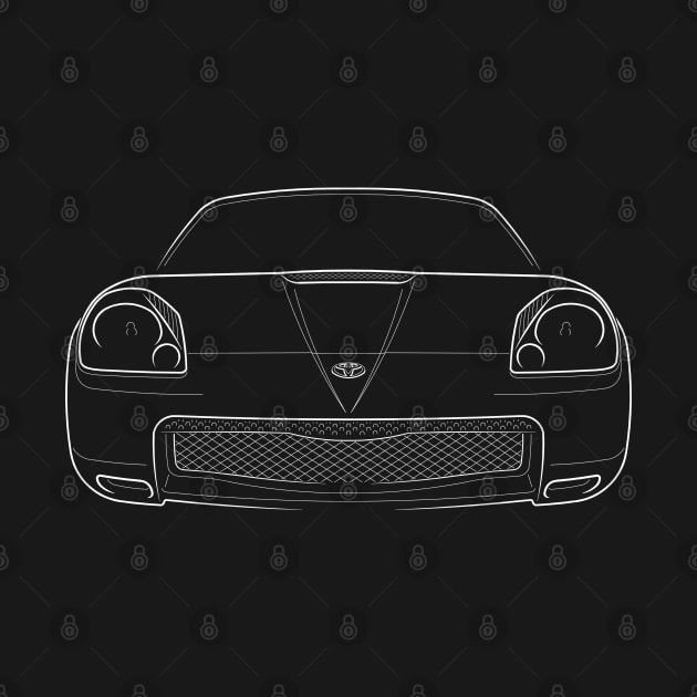 2002 Toyota MR2 W30 - front stencil, white by mal_photography