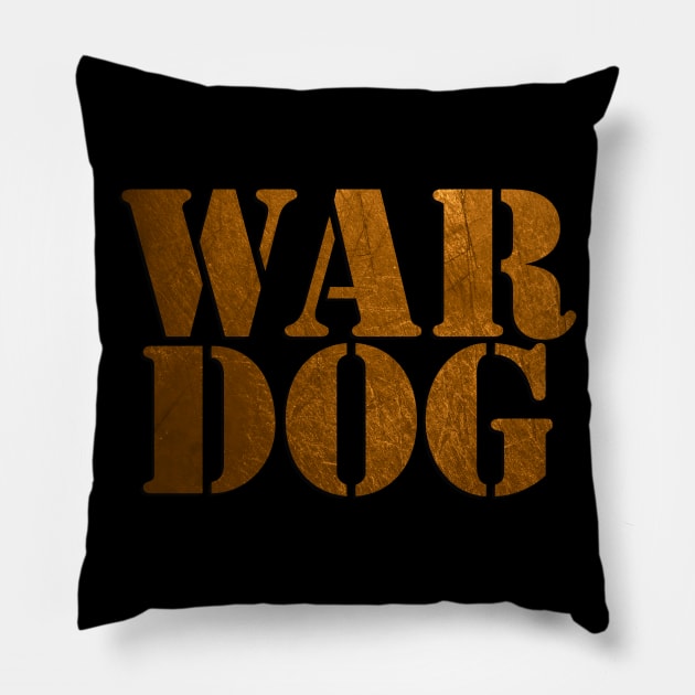 Army Veteran War Dog Pillow by Scar