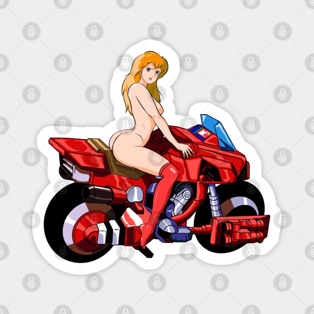 GirlBike Magnet by Robotech/Macross and Anime design's