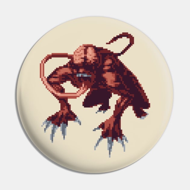 Resident Evil Licker Pixel Art Pin by AlleenasPixels
