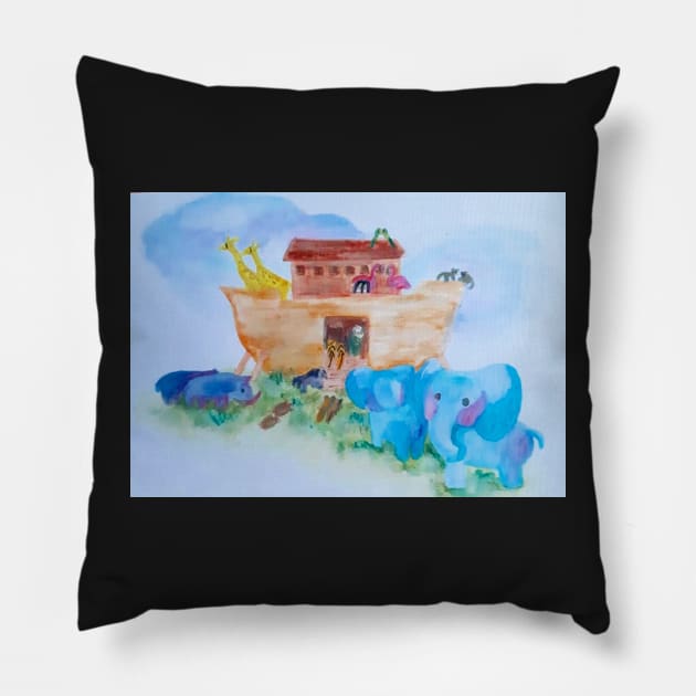 Noah's Ark Pillow by FairytalesInBlk