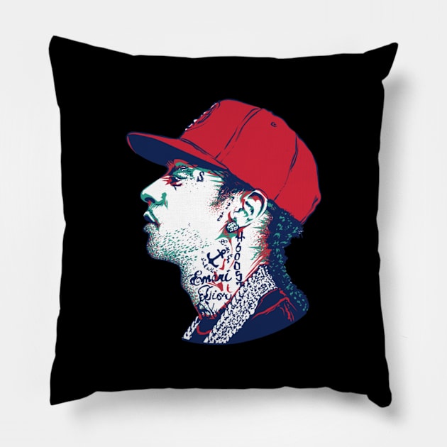 nipsey hussle Pillow by Heulwen Team