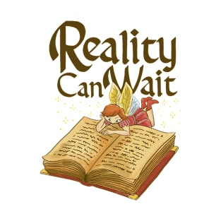 Reality Can Wait Book Lover T-Shirt