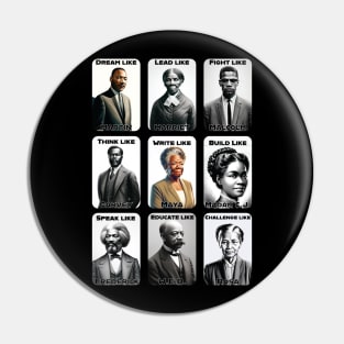 Heroes of Black History, Civil Rights Leaders Pin