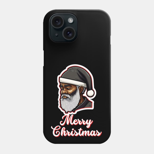 Black Santa, African American Santa Phone Case by UrbanLifeApparel