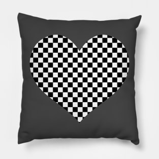 Chequered Heart Pillow