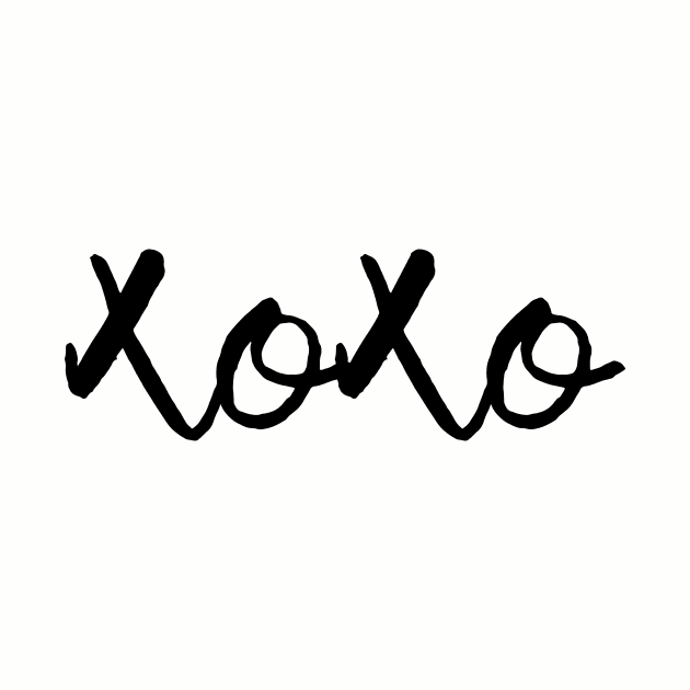 XOXO monochrome by peggieprints