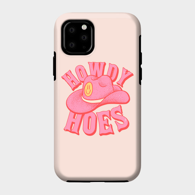 HOWDY HOES | Preppy Aesthetic | Creamy Pink Background - Howdy - Case TeePublic
