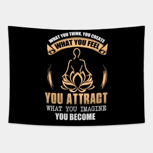 What You Think, You Become Inspirational Law of Attraction Gift Tapestry