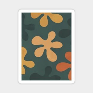 Abstract Tropical Floral 2 Magnet