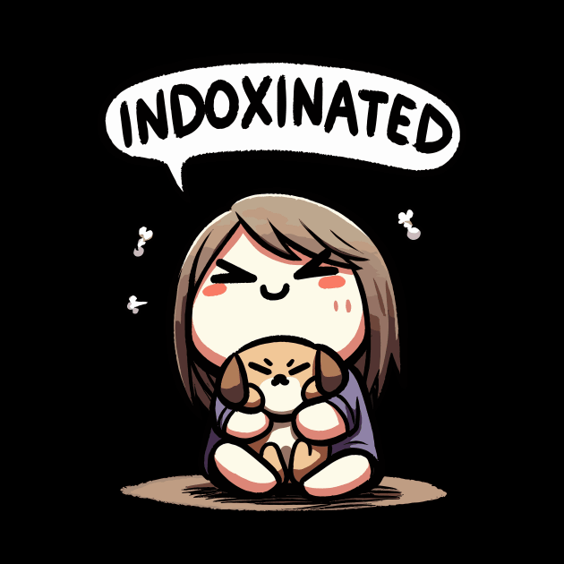 Indoxinated Dog Owner Girl by DoodleDashDesigns