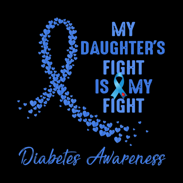 My Daughter's Fight Is My Fight Type 1 Diabetes Awareness by thuylinh8