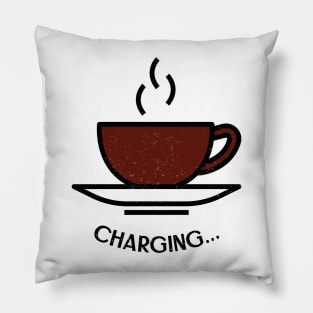 Charging... Coffee Mug Pillow