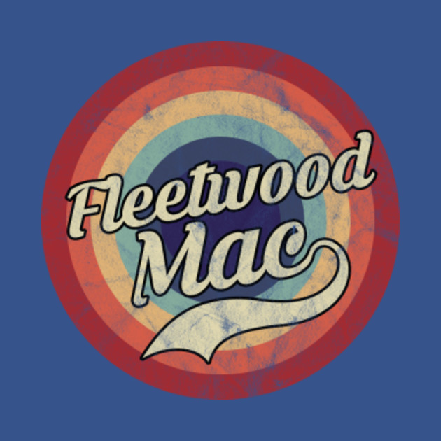 Discover Fleetwood Mac - Retro Vintage Circle - Fleetwood Mac - T-Shirt