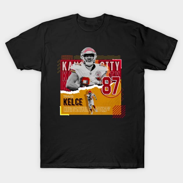 Rinkha Travis Kelce Football Paper Poster Chiefs T-Shirt