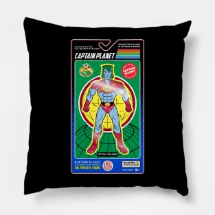 Captain planet action figures Pillow