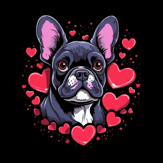 French Bulldog Valentine Day by JH Mart