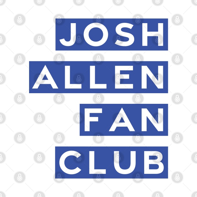 Josh Allen Fan Club (Blue) by Do Nothing Doodles