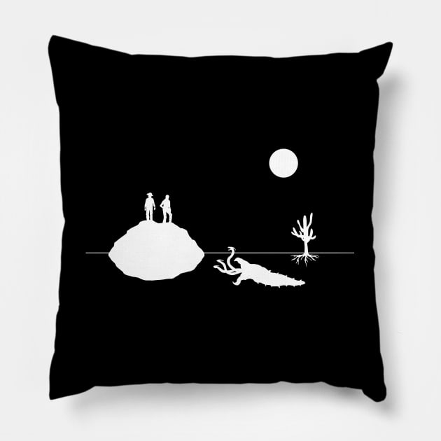 Graboid Country - white Pillow by CCDesign